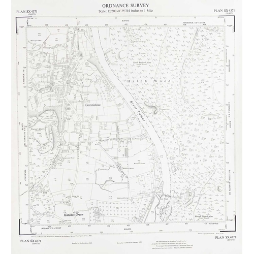 182 - A large collection of plans, OS maps, graphs &c. &c. Including; 1981,Survey & Site plans by RCAH of ... 