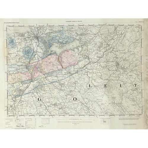 184 - 'Ordnance Survey of Ireland: Geological Survey of Ireland' Six engraved maps. Engraved at the Ordnan... 