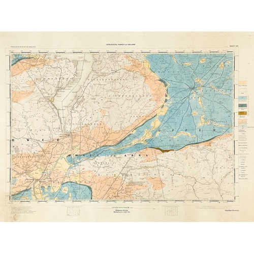 184 - 'Ordnance Survey of Ireland: Geological Survey of Ireland' Six engraved maps. Engraved at the Ordnan... 