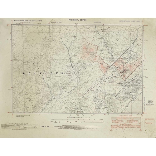 186 - A large collection of OS maps Mostly second edition, many with pencilled amendments by Hooper, inclu... 