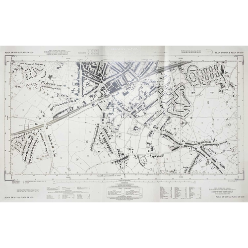 186 - A large collection of OS maps Mostly second edition, many with pencilled amendments by Hooper, inclu... 