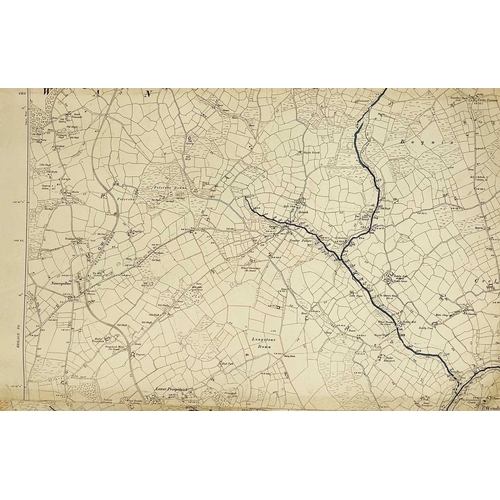 186 - A large collection of OS maps Mostly second edition, many with pencilled amendments by Hooper, inclu... 