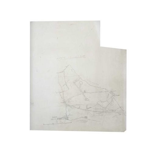 187 - 'Hearle Family Partition Map No.1,' Showing lands divided between F.F.Rodd Esq, J.C.L.Tremayne Esq, ... 