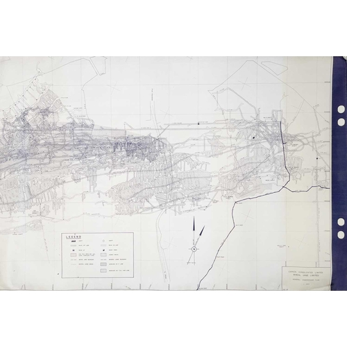 187 - 'Hearle Family Partition Map No.1,' Showing lands divided between F.F.Rodd Esq, J.C.L.Tremayne Esq, ... 