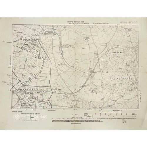 192 - Mine plans and surveys. Notes 1908-1946 on shafts, lodes, underground workings, history & statistics... 