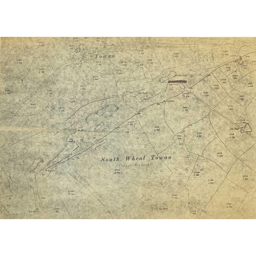 192 - Mine plans and surveys. Notes 1908-1946 on shafts, lodes, underground workings, history & statistics... 