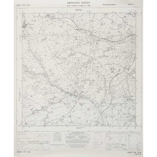 198 - A large collection of OS maps. A large collection of OS maps, some with colour pencil additions from... 