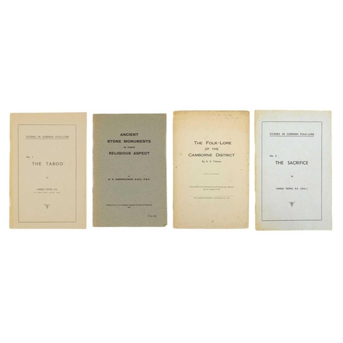 20 - Folklore of Cornwall Four scarce works. A. C. Thomas. 'The Folk-Lore of the Camborne District,' repr... 