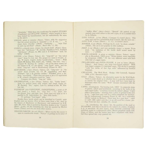 20 - Folklore of Cornwall Four scarce works. A. C. Thomas. 'The Folk-Lore of the Camborne District,' repr... 