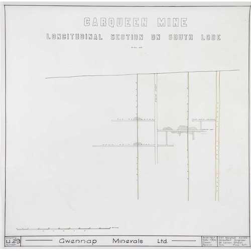 200 - St Day United Mines and Gwennap, A serious collection of surveys and plans. Collection titled 'Minin... 