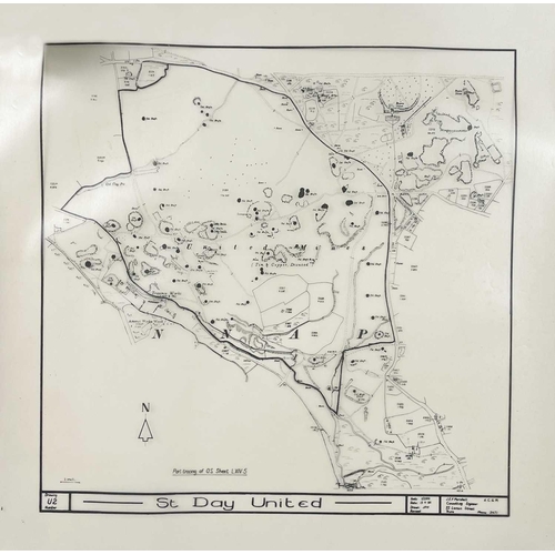 200 - St Day United Mines and Gwennap, A serious collection of surveys and plans. Collection titled 'Minin... 