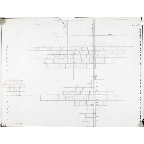 200 - St Day United Mines and Gwennap, A serious collection of surveys and plans. Collection titled 'Minin... 