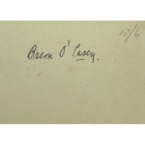 204 - (Signed) Breon O'Casey. 'Picasso,' By Gertrude Stein, original cloth, tear and nibbles to dj, some s... 