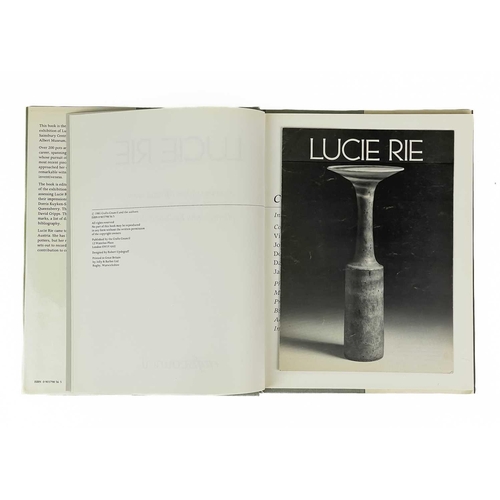 206 - (Studio pottery) Lucy Rie. 'A survey of her life and work,' Edited by John Houston with photographs ... 