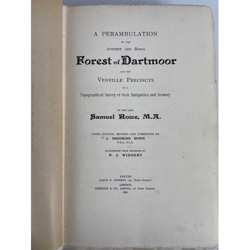 207 - ROWE, Samuel. 'A Perambulation of the Antient and Royal Forest of Dartmoor,' Large paper edition lim... 