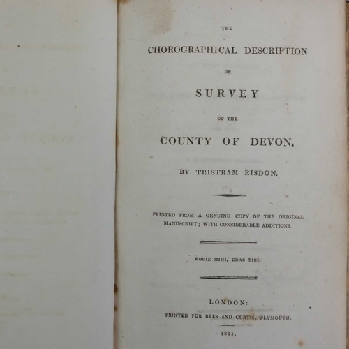 208 - (Devon) MOORE, Thomas 'The History of Devonshire, from the Earliest Period to the Present,' Illustra... 