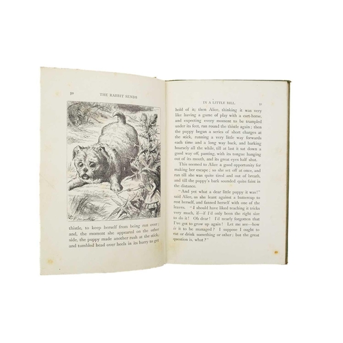 242 - CARROLL, Lewis. Two works. 'Through the Looking-Glas, and What Alice Found There,' thirty-eight thou... 