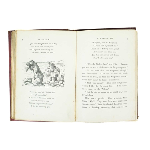 242 - CARROLL, Lewis. Two works. 'Through the Looking-Glas, and What Alice Found There,' thirty-eight thou... 