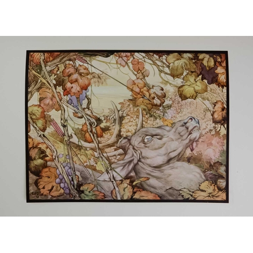 255 - (Signed) DETMOLD, Edward J. 'The Fables of Aesop,' Signed limited first edition numbered 121/750, or... 