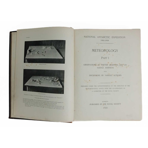 265 - (The Royal Society) National Antarctic Expedition 1901-1904 Four volumes. 'Meteorology' in two parts... 