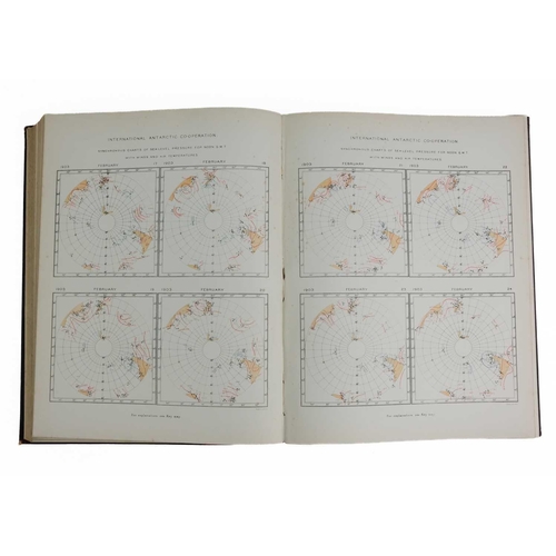 265 - (The Royal Society) National Antarctic Expedition 1901-1904 Four volumes. 'Meteorology' in two parts... 