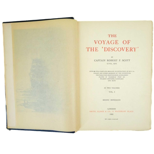 274 - (Antarctic exploration) SCOTT, Capt. Robert F. 'The Voyages of the Discovery,' 1905, Second Impressi... 