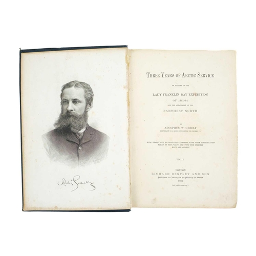 283 - (Arctic exploration) The Lady Franklin Bay Expedition. Three volumes. Greely, Adolphus. 'Three Years... 