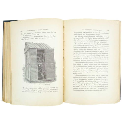 283 - (Arctic exploration) The Lady Franklin Bay Expedition. Three volumes. Greely, Adolphus. 'Three Years... 