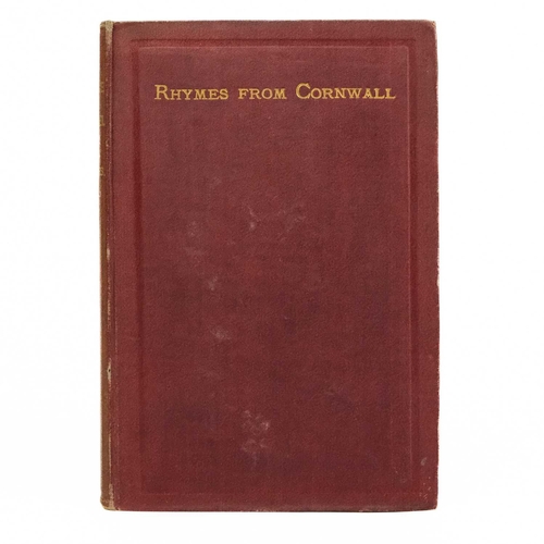 29 - Mid to late 19th century Cornish poetry. Five works. Charles T. Bath. 'Poems and Prose,' printed thi... 