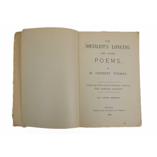 29 - Mid to late 19th century Cornish poetry. Five works. Charles T. Bath. 'Poems and Prose,' printed thi... 