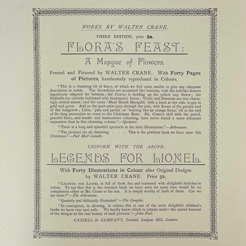 290 - CRANE, Walter 'Queen Summer. Or the Journey of the Lily & the Rose,' Large paper edition, 46/250, or... 