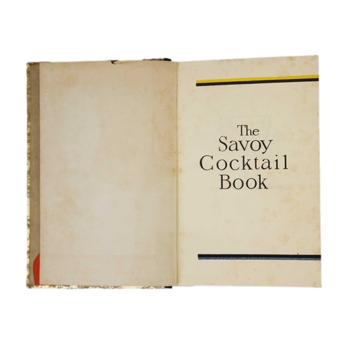 304 - CRADDOCK, Harry (compiled by) 'The Savoy Cocktail Book' First edition, lacks errata slip, original d... 