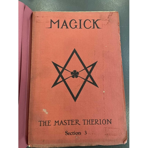 316 - Master Therion (Aleister Crowley) 'Magick: In Theory and Practice (being part III of Book 4) Section... 