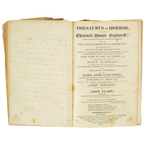 320 - 'Thesaurus of Horror; Or, the Charnel=House Explored,' '...The Quondam-Blood of Its Inhabitants!...D... 
