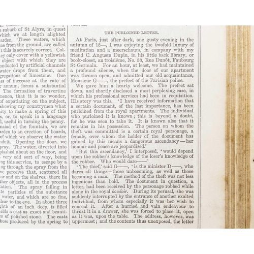 324 - (Edgar Allan Poe interest) ROBERTS, William and Robert 'Chamber's Edinburgh Journal Volumes I &II bo... 