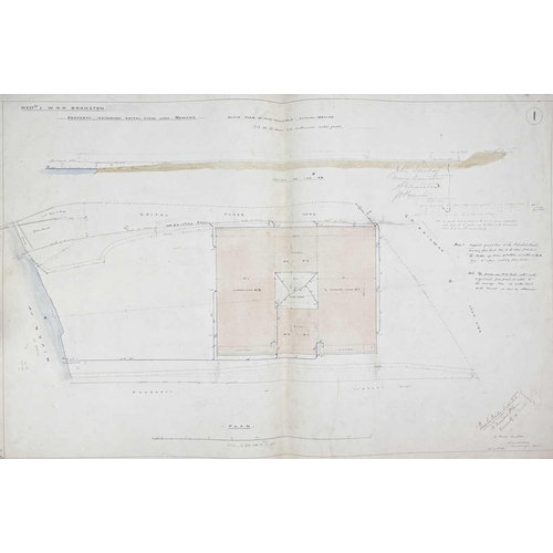 325 - Charles Baily (10 April 1815 – 2 October 1878) Architectural Drawings for JW and H Branston Malthous... 