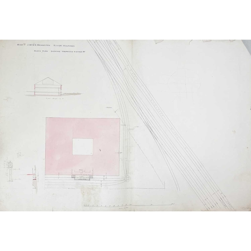 325 - Charles Baily (10 April 1815 – 2 October 1878) Architectural Drawings for JW and H Branston Malthous... 