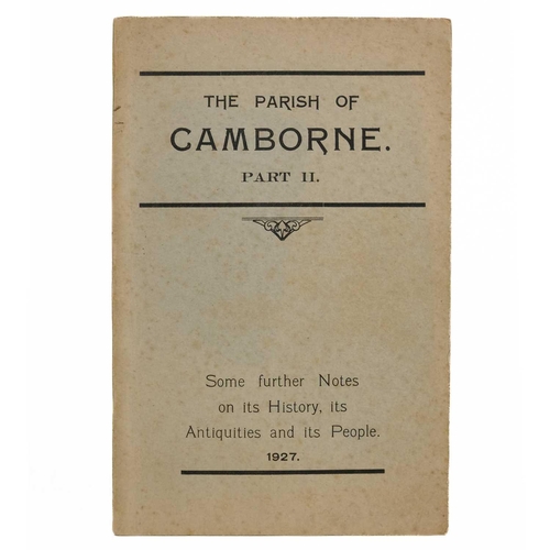 33 - (Camborne) Five scarce works. J. Sims Carah. 'The Parish of Camborne. Some Note on its History, its ... 