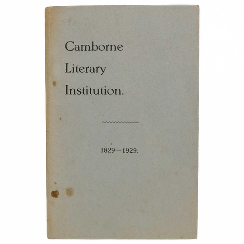 33 - (Camborne) Five scarce works. J. Sims Carah. 'The Parish of Camborne. Some Note on its History, its ... 