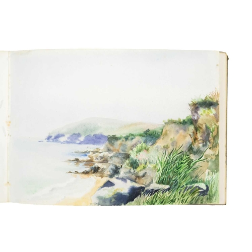 334 - An early 20th Century sketchbook of watercolours with a botanical interest Together with another ske... 