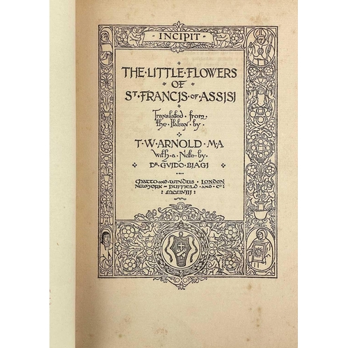 337 - Five illustrated works. T. W. Arnold (trans). 'The Little Flowers of St Francis of Assisi,' original... 