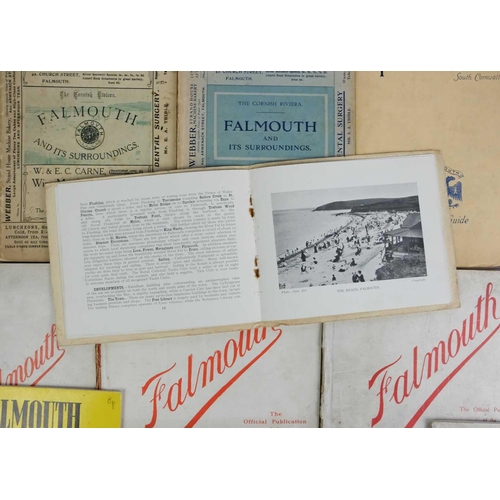 34 - (Falmouth) Sixteen early to mid 20th century guide books and programmes. All locally published, in v... 