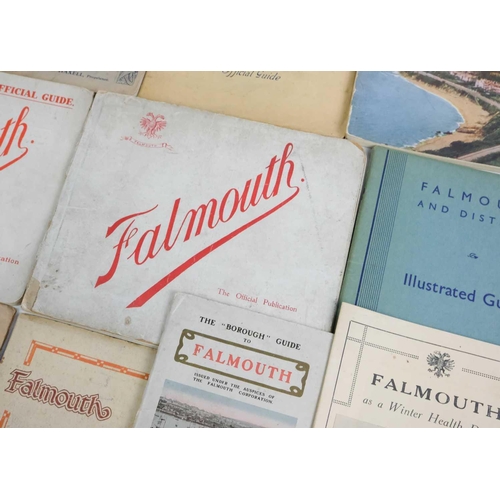 34 - (Falmouth) Sixteen early to mid 20th century guide books and programmes. All locally published, in v... 