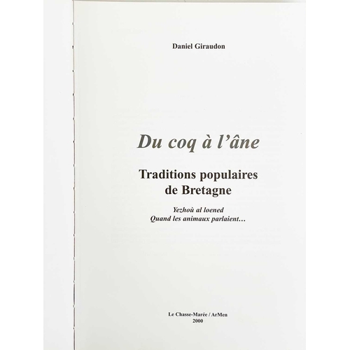 344 - Five French language titles on the history of Bretagne Albert Poulain, 'Sorcellerie Revenants et Cro... 