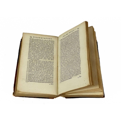 348 - BOILEAU DESPREAUX, Nicolas. 'Oeuvres,' Four volumes, with vols III and IV bound in one, full calf, r... 