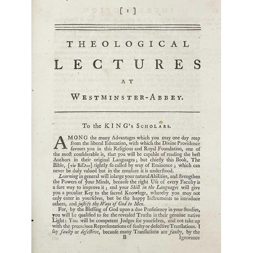 350 - Five works. John Heylyn. 'An Interpretation of the New Testament,' two volumes, full polished calf, ... 