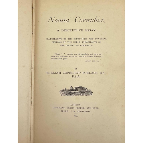 38 - Antiquities, architecture and history of Cornwall. A good collection of twelve works. Artthhur G. La... 