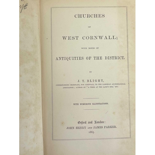 38 - Antiquities, architecture and history of Cornwall. A good collection of twelve works. Artthhur G. La... 