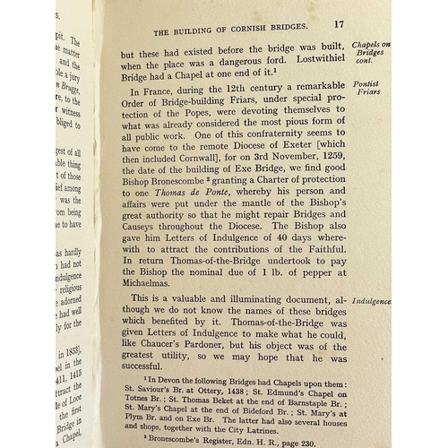 38 - Antiquities, architecture and history of Cornwall. A good collection of twelve works. Artthhur G. La... 