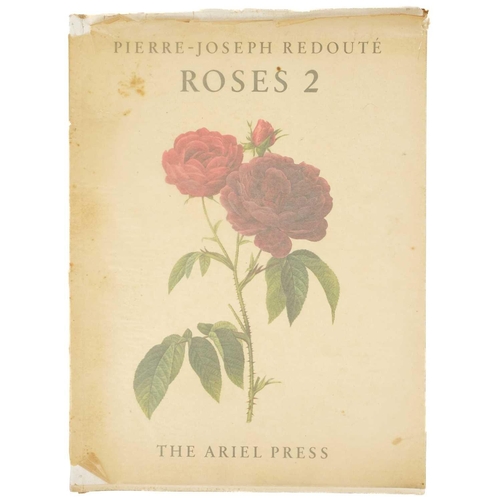 383 - REDOUTE, Pierre-Joseph Roses 2 Ex-libris of Ella Naper with inscription, given as a gift on her wedd... 